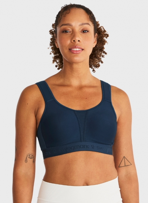 Kimberly Iconic Sport-BH, Dress Blue i gruppen Sport-BH hos Underwear Sweden AB (100154-6750)